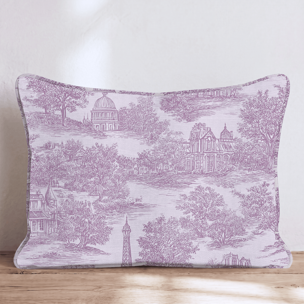 Promenade Parisienne Throw Pillow - Hillcroft Home
