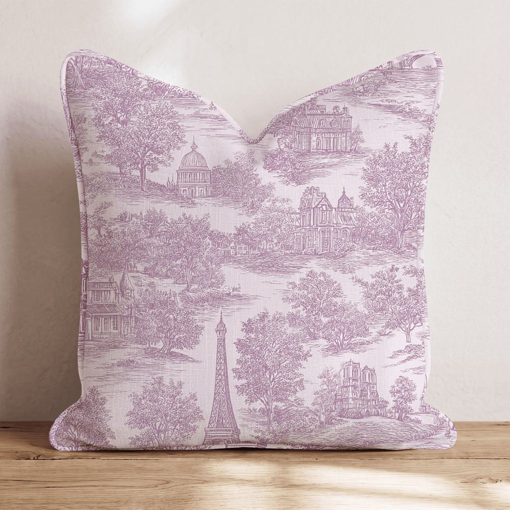 Promenade Parisienne Throw Pillow - Hillcroft Home