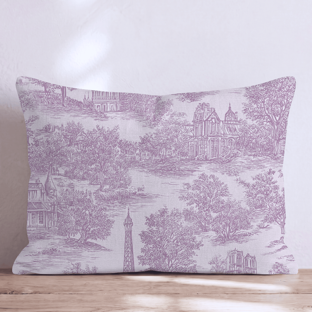 Promenade Parisienne Throw Pillow - Hillcroft Home