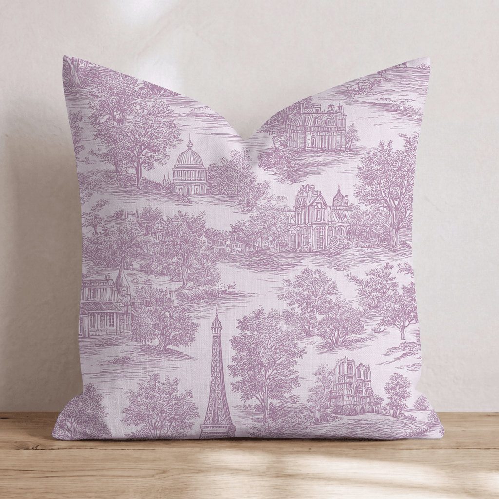 Promenade Parisienne Throw Pillow - Hillcroft Home