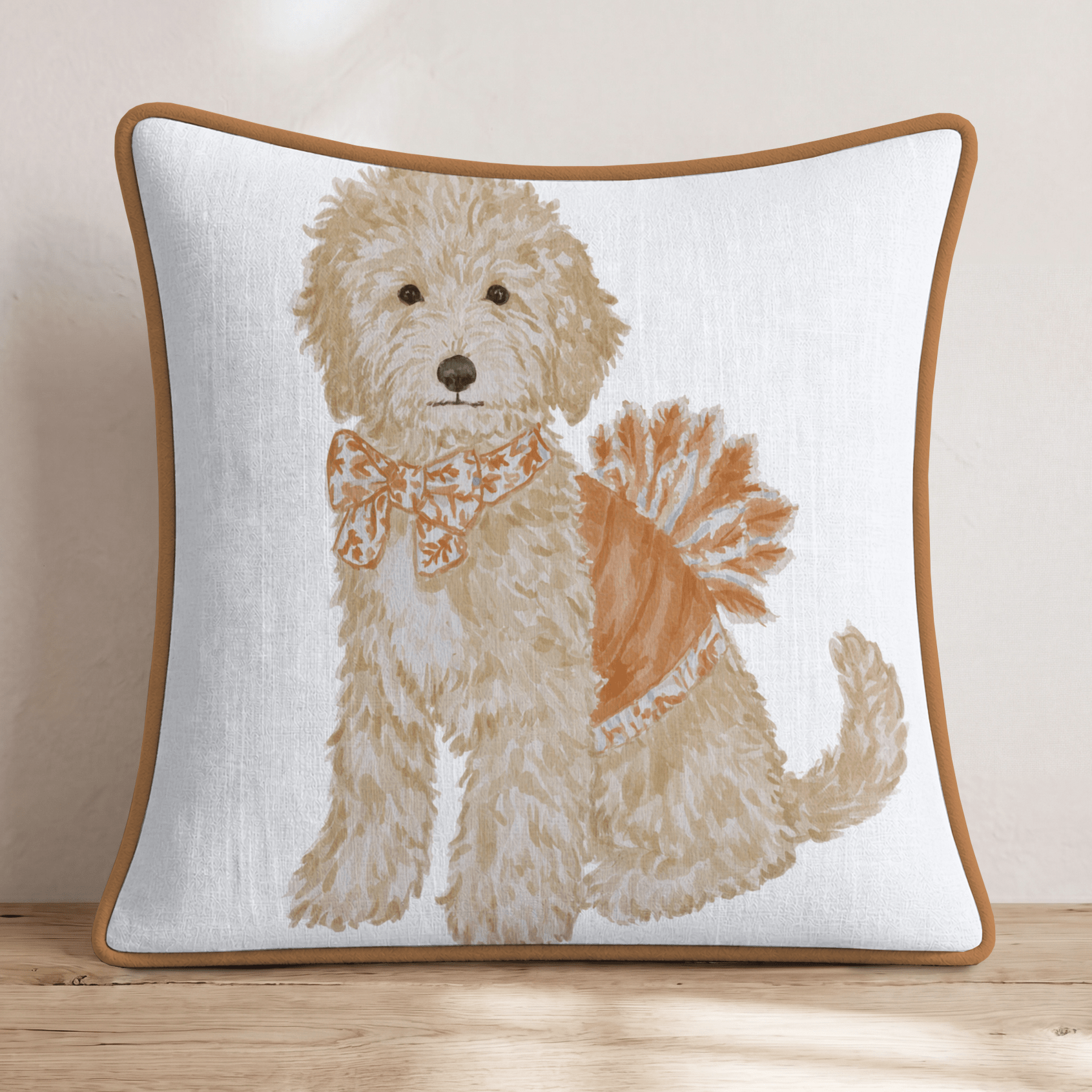 Proper Golden Turkey Throw Pillow - Hillcroft Home