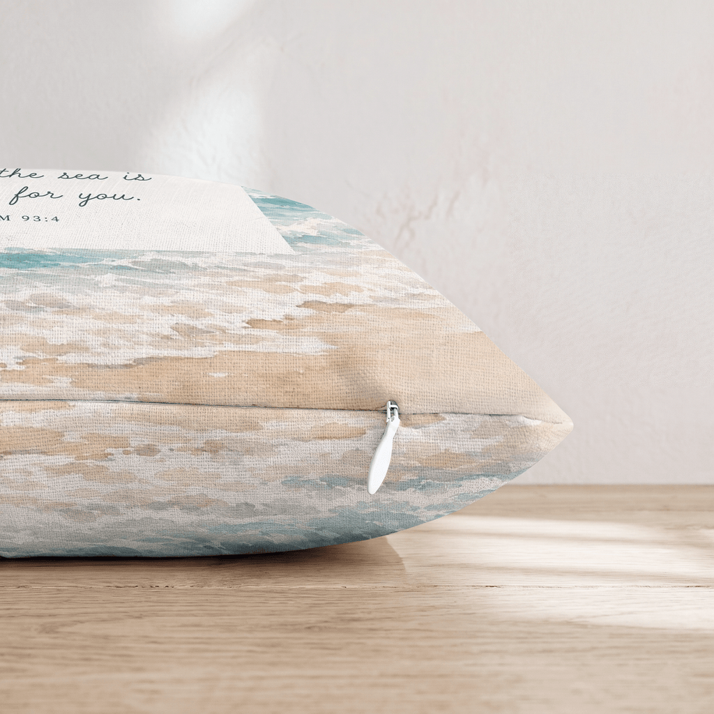 Psalm 93:4 Throw Pillow - Hillcroft Home