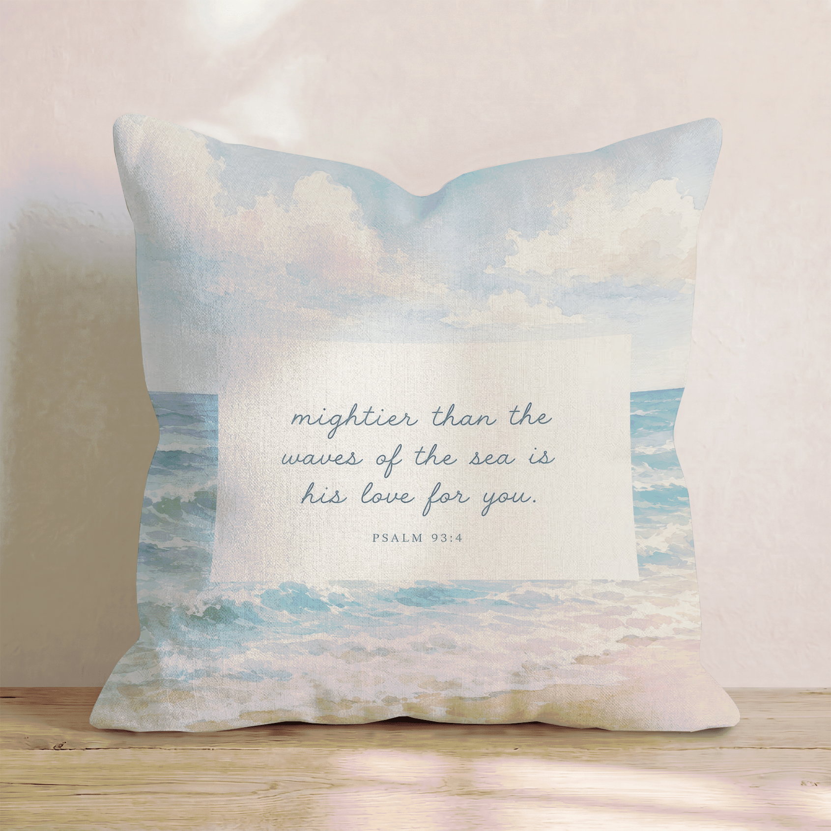 Psalm 93:4 Throw Pillow - Hillcroft Home