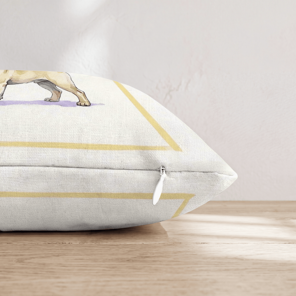 Pug Matcha Throw Pillow - Hillcroft Home