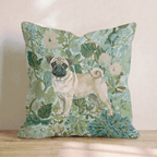 Pug Power Throw Pillow - Hillcroft Home