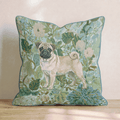 Pug Power Throw Pillow - Hillcroft Home