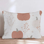 Pumpkin and Fern Speckle Throw Pillow - Hillcroft Home