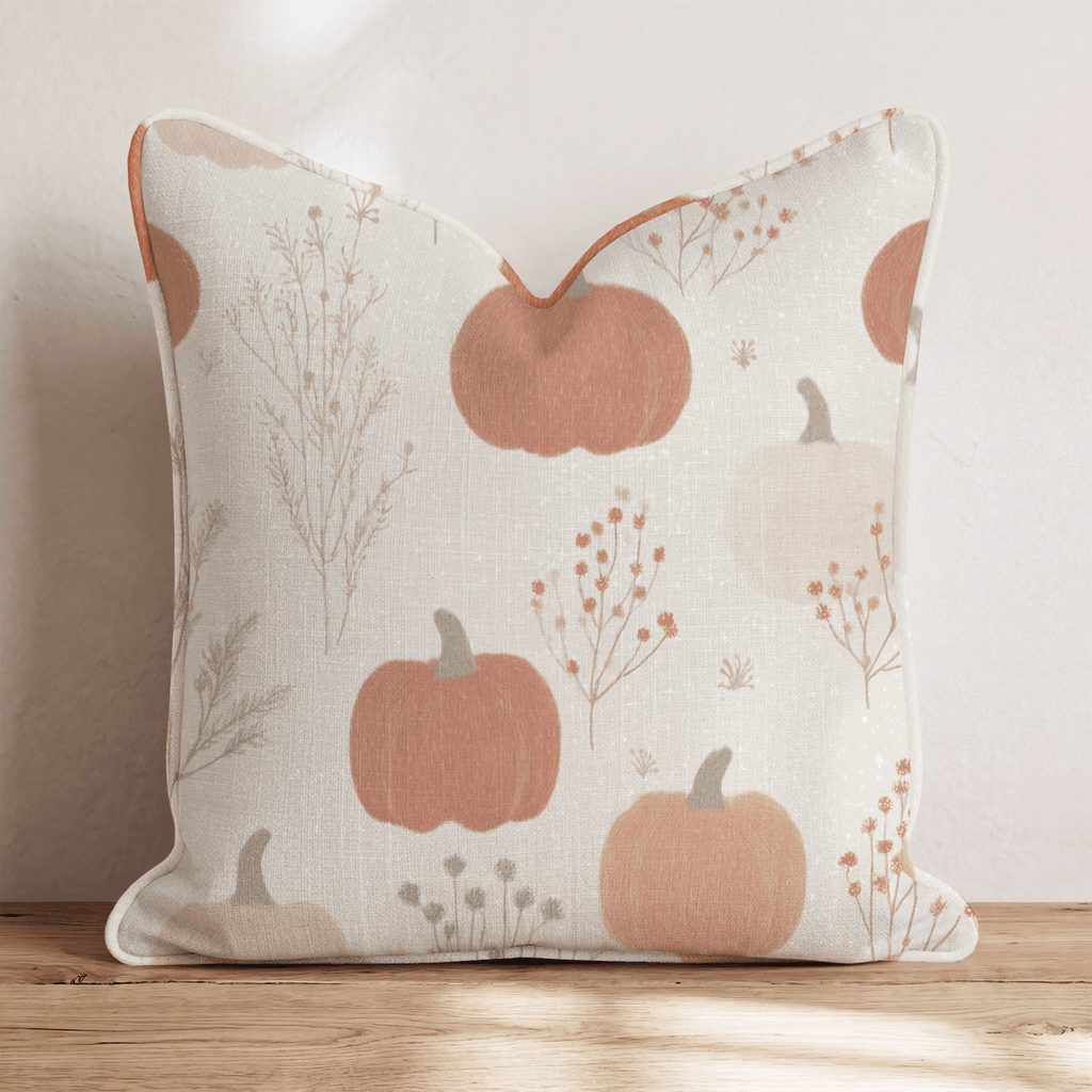 Pumpkin and Fern Speckle Throw Pillow - Hillcroft Home
