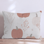 Pumpkin and Fern Speckle Throw Pillow - Hillcroft Home