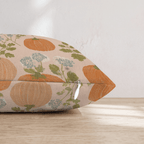 Pumpkin and Wildflower Throw Pillow - Hillcroft Home
