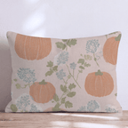 Pumpkin and Wildflower Throw Pillow - Hillcroft Home