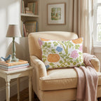 Pumpkin Chinoiserie Throw Pillow - Hillcroft Home