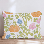 Pumpkin Chinoiserie Throw Pillow - Hillcroft Home