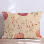 Pumpkin Florals Throw Pillow - Hillcroft Home