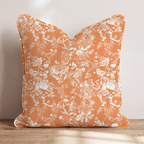 Pumpkin Garden Toile Throw Pillow - Hillcroft Home