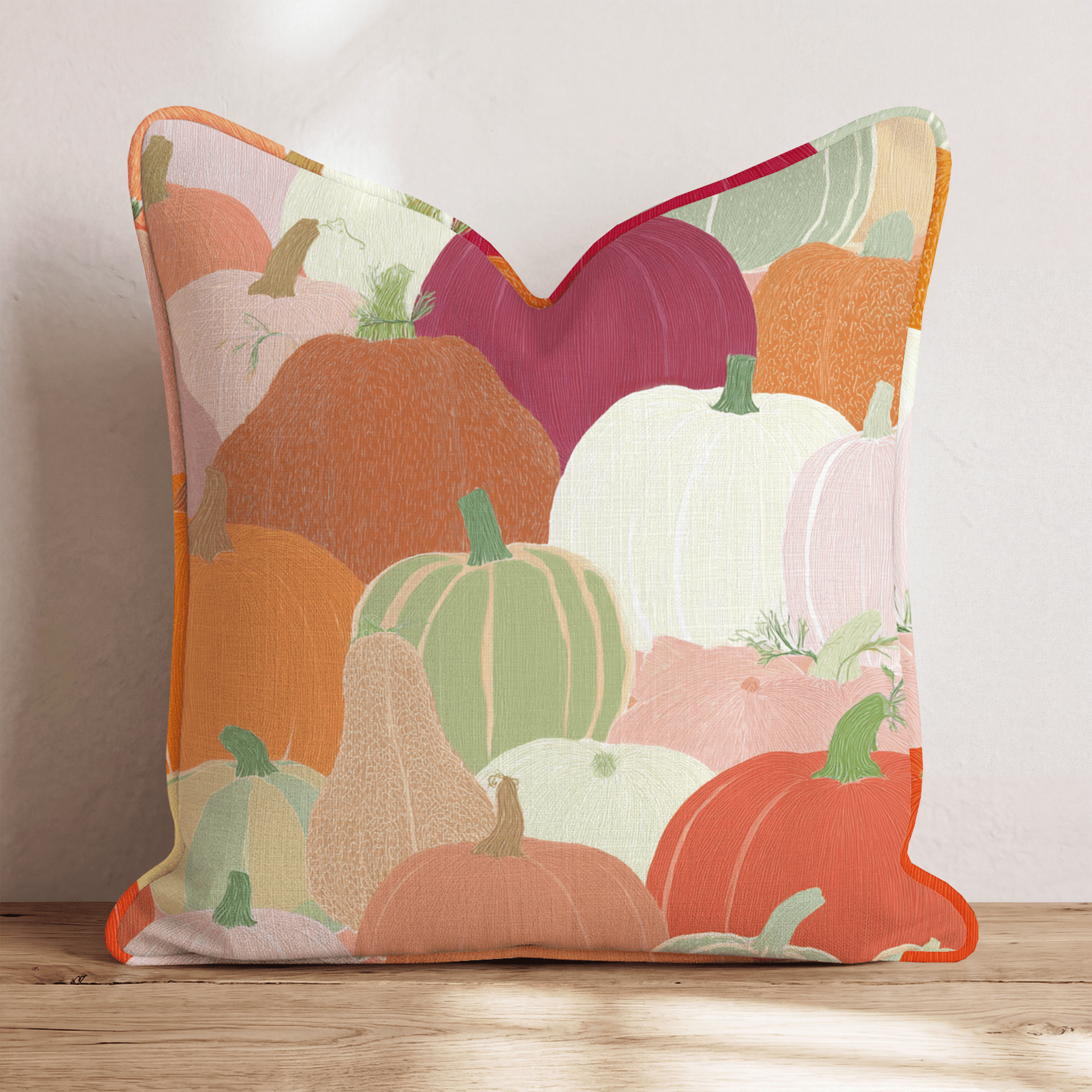 Pumpkin Patch Medley Throw Pillow - Hillcroft Home