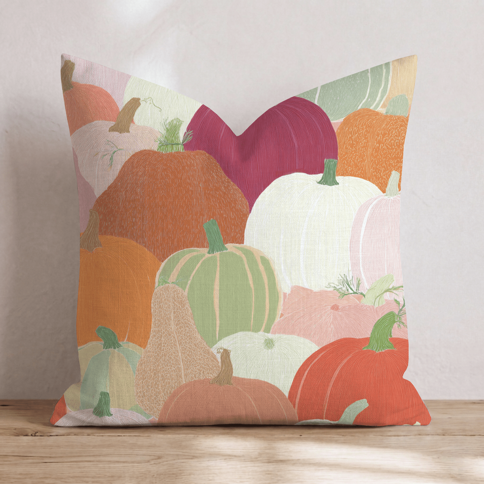 Pumpkin Patch Medley Throw Pillow - Hillcroft Home
