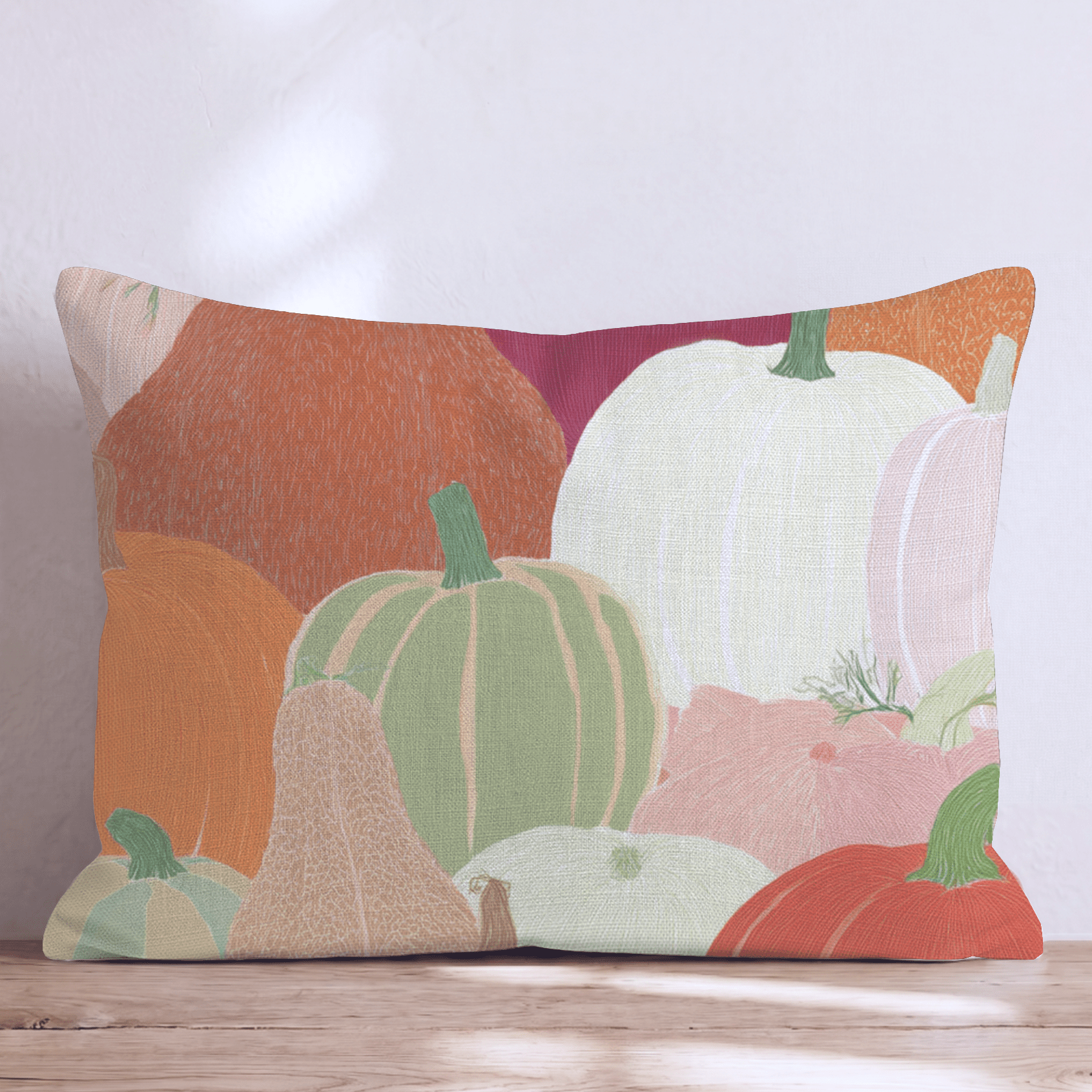 Pumpkin Patch Medley Throw Pillow - Hillcroft Home