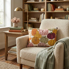 Pumpkin Patch Plaid Throw Pillow - Hillcroft Home