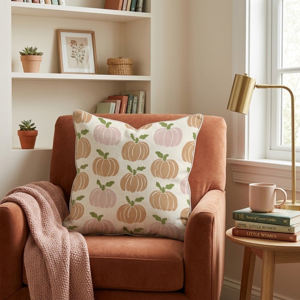 Pumpkin Patch Pumpkins Throw Pillow - Hillcroft Home