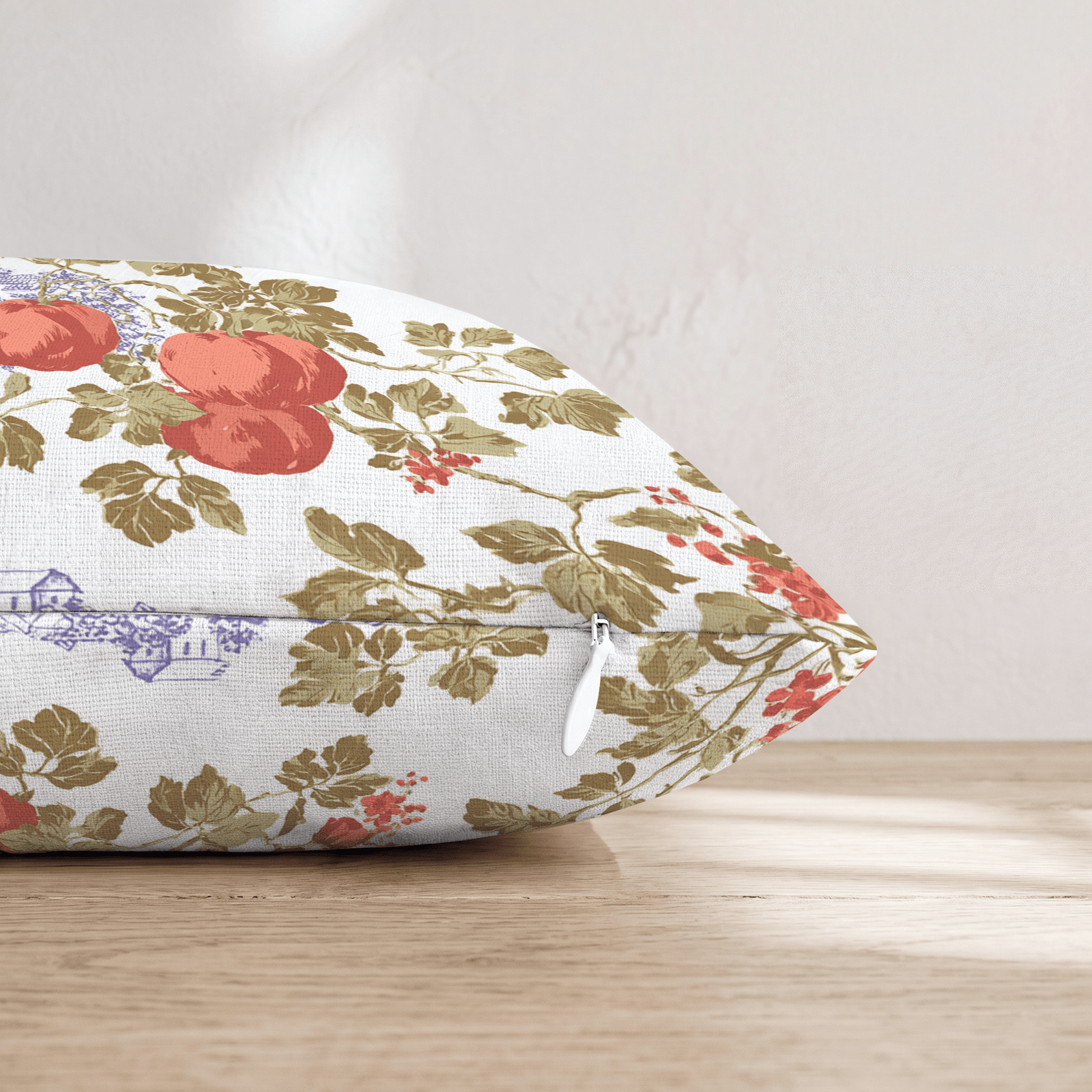 Pumpkin Patch Toile Throw Pillow - Hillcroft Home