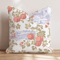 Pumpkin Patch Toile Throw Pillow - Hillcroft Home