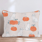 Pumpkin Perch Throw Pillow - Hillcroft Home