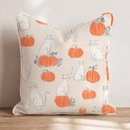 Pumpkin Perch Throw Pillow - Hillcroft Home