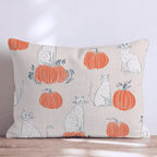 Pumpkin Perch Throw Pillow - Hillcroft Home