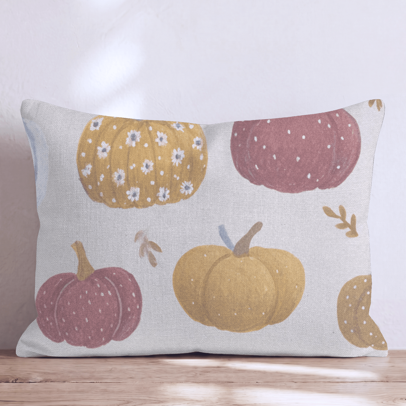 Pumpkin Row Throw Pillow - Hillcroft Home