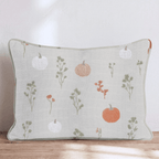 Pumpkin Sprig Ditsy Throw Pillow - Hillcroft Home