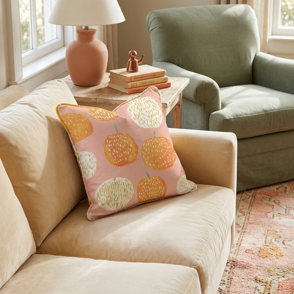 Pumpkin Time Throw Pillow - Hillcroft Home