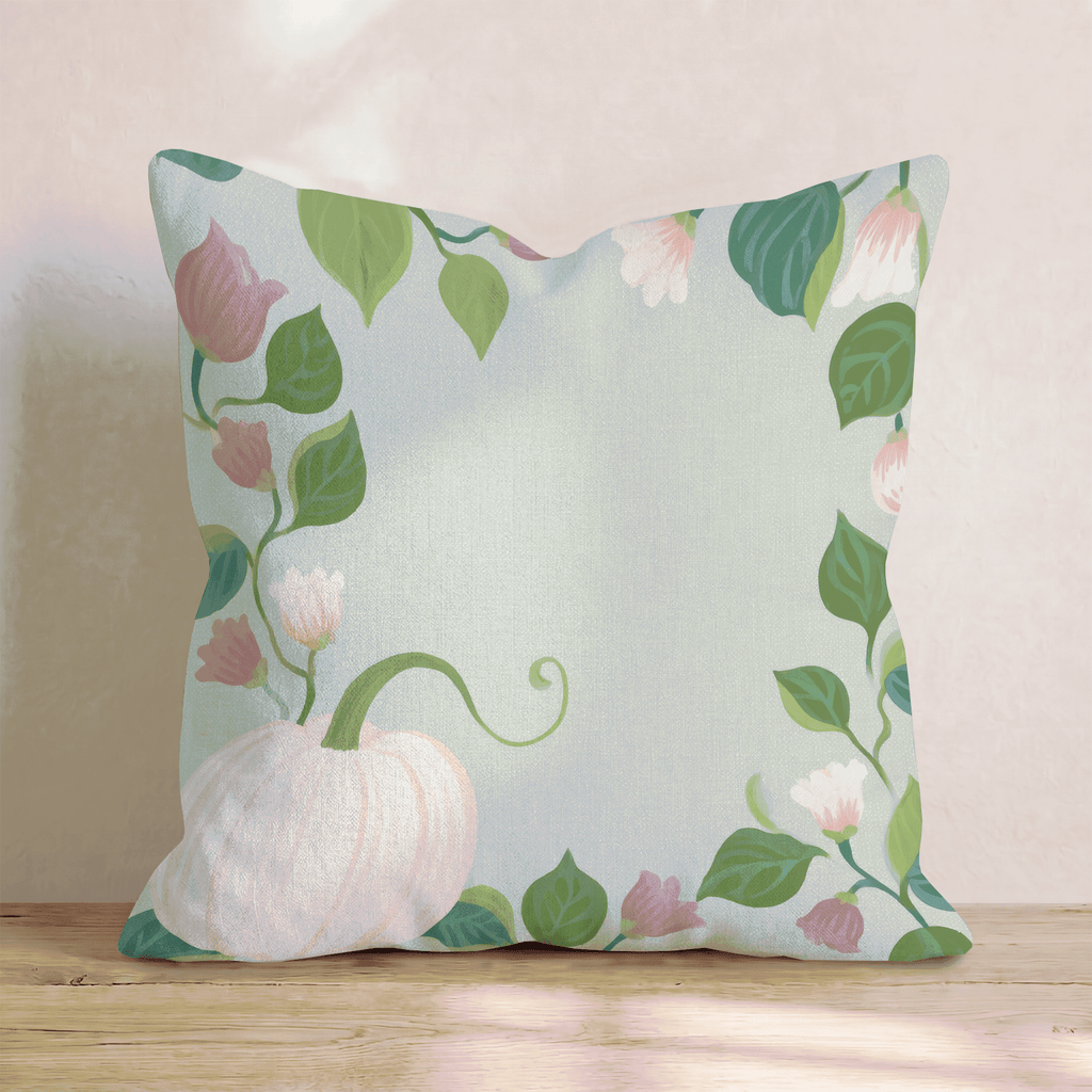 Pumpkin Vine Throw Pillow - Hillcroft Home