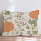 Pumpkin Vine Toile Throw Pillow - Hillcroft Home