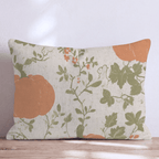 Pumpkin Vine Toile Throw Pillow - Hillcroft Home
