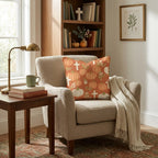 Pumpkins, Crosses & Blossoms Throw Pillow - Hillcroft Home