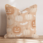 Pumpkins & Moon Bats Throw Pillow - Hillcroft Home
