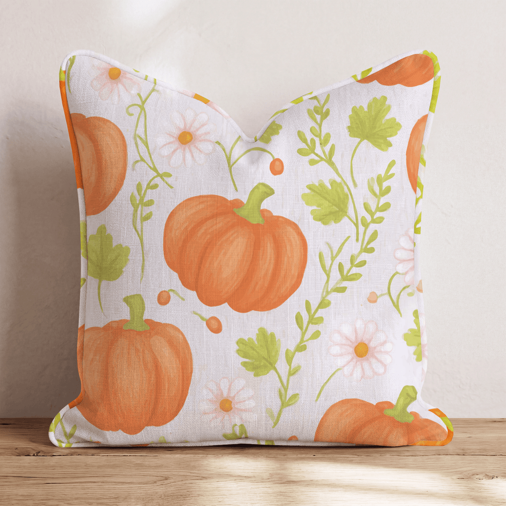Pumpkins Please Throw Pillow - Hillcroft Home