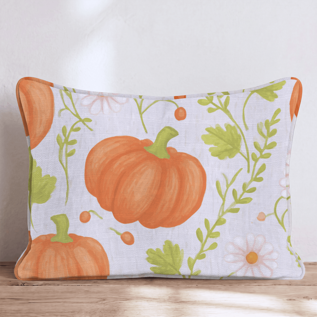 Pumpkins Please Throw Pillow - Hillcroft Home