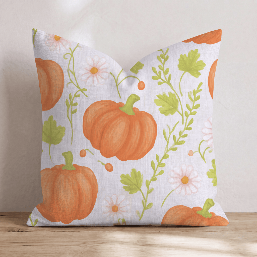 Pumpkins Please Throw Pillow - Hillcroft Home