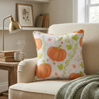 Pumpkins Please Throw Pillow - Hillcroft Home