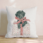 Puppy Presents Throw Pillow - Hillcroft Home