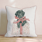 Puppy Presents Throw Pillow - Hillcroft Home
