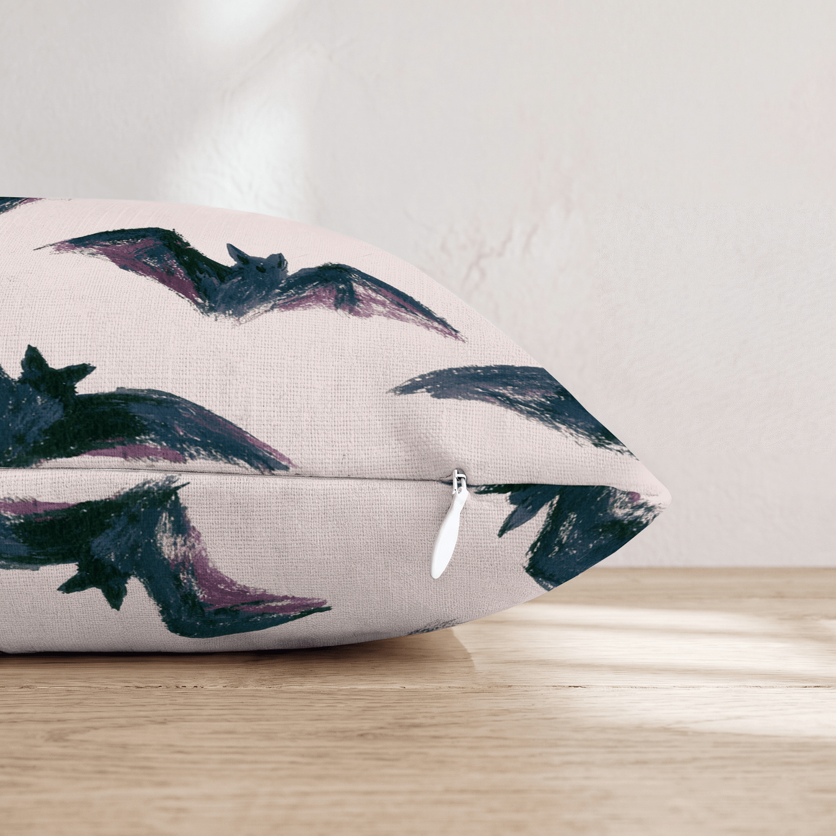 Purple Bats Throw Pillow - Hillcroft Home