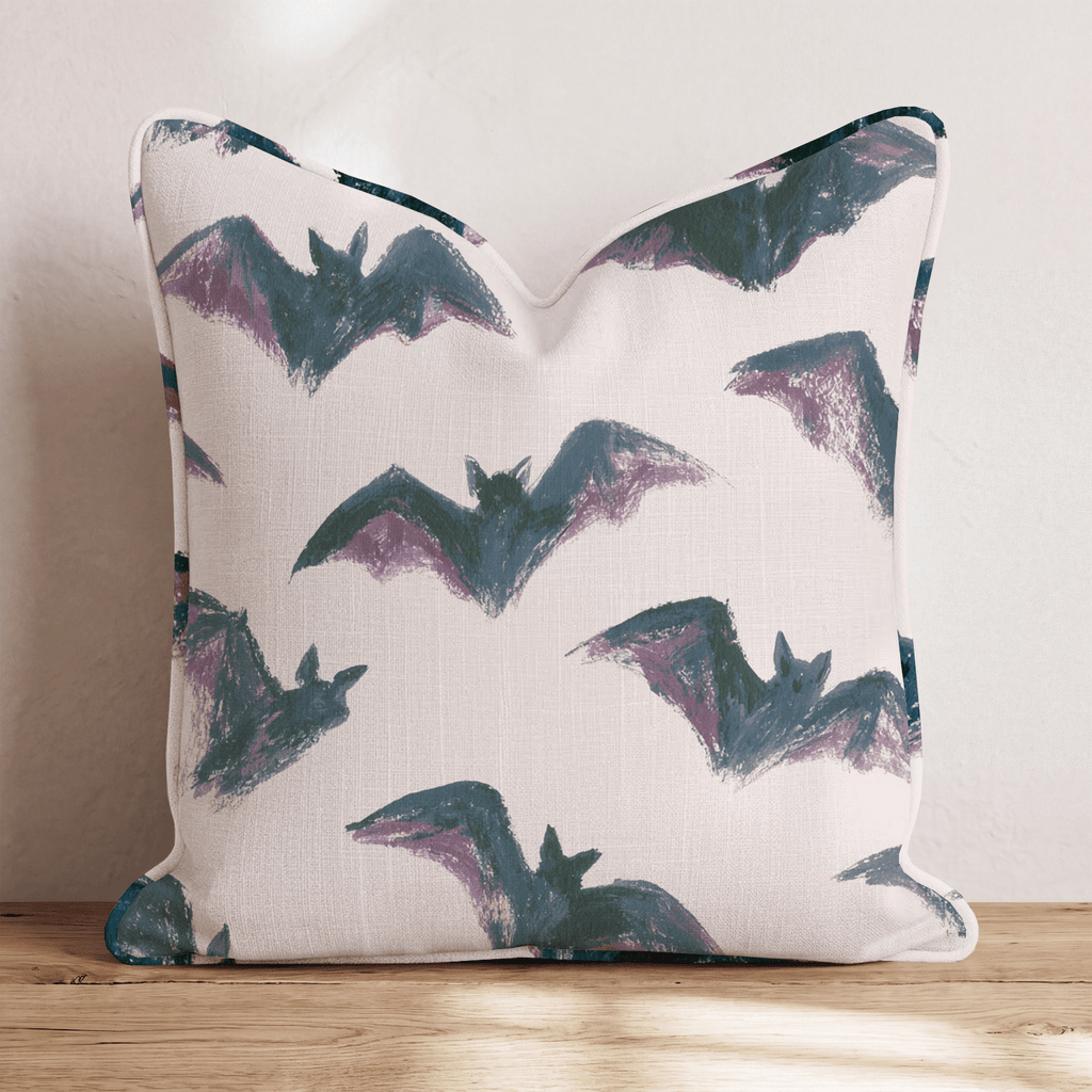 Purple Bats Throw Pillow - Hillcroft Home