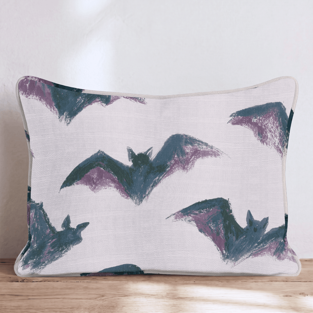 Purple Bats Throw Pillow - Hillcroft Home