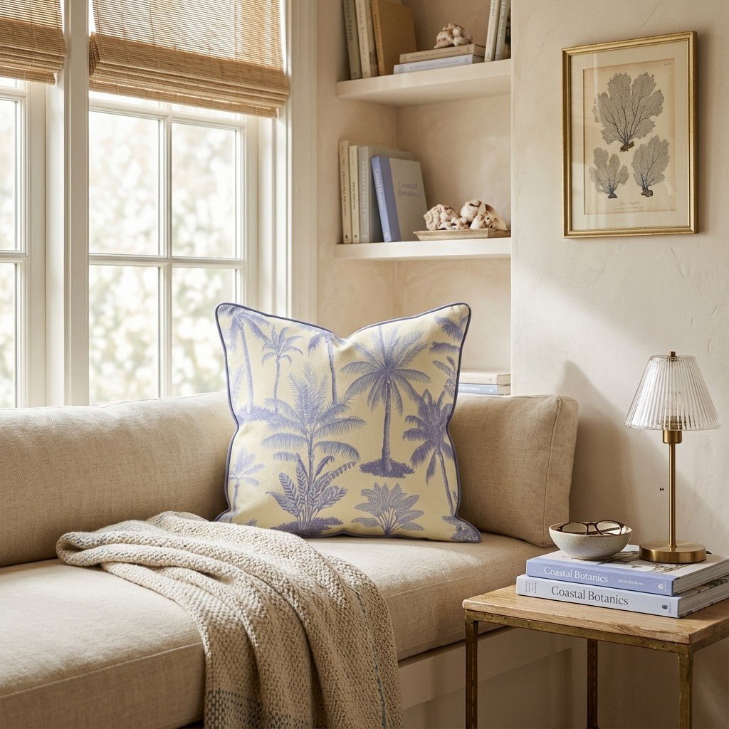 Purple Tropics Throw Pillow - Hillcroft Home