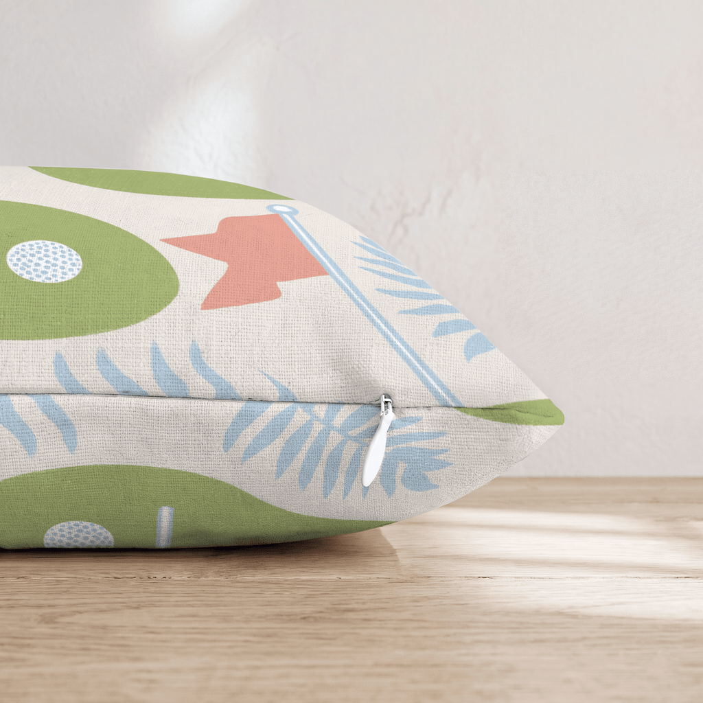 Putting Green Throw Pillow - Hillcroft Home