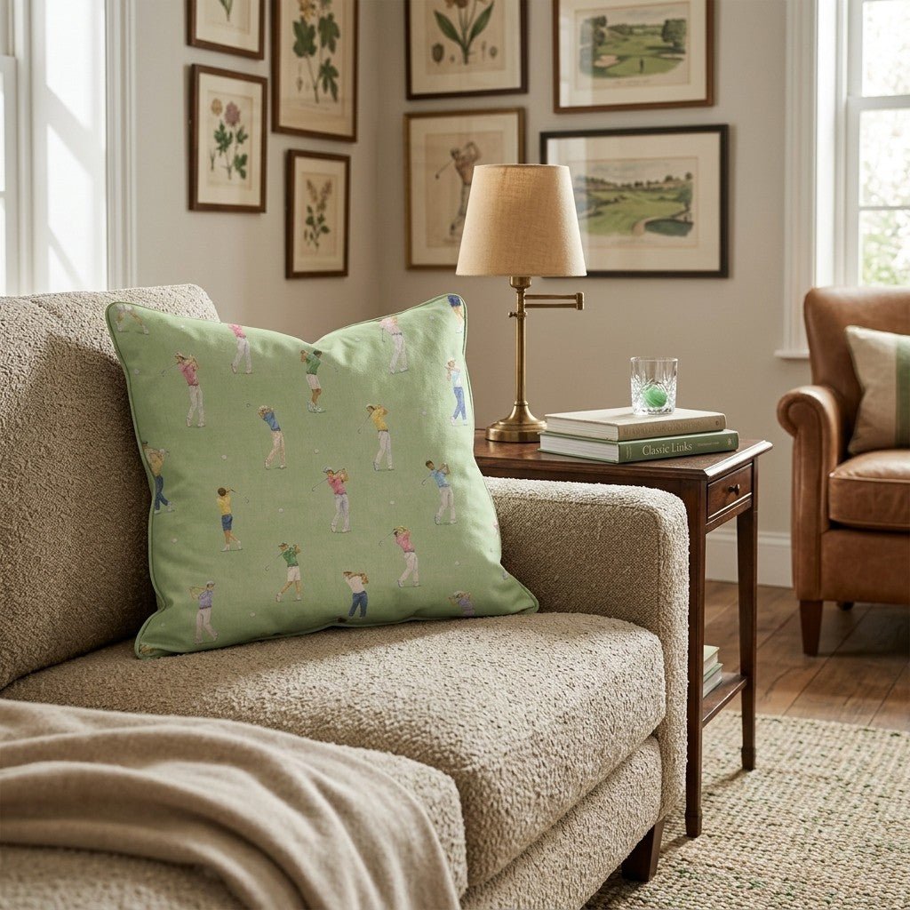 Putting Greens Throw Pillow - Hillcroft Home