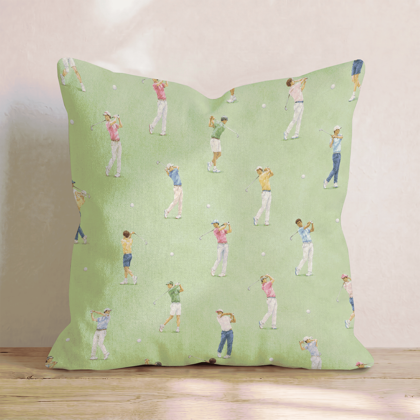 Putting Greens Throw Pillow - Hillcroft Home
